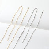 Copper Clad 14K Peas Chain Tassel Earrings
