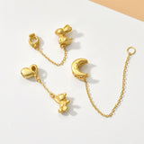 Moon Bead Hanging Chain DIY Bracelet Necklace