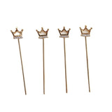 Copper Crown Scepter Ornament 6pcs/lot DIY Jewelry Making
