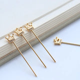 Copper Crown Scepter Ornament 6pcs/lot DIY Jewelry Making