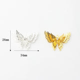 Copper Butterfly Charms Pendant for DIY Necklace Making