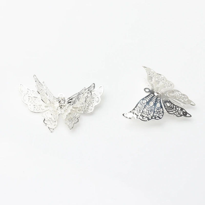 Copper Butterfly Charms Pendant for DIY Necklace Making