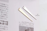 Copper DIY Earrings Long Temperament Sliver Triangle Fish Wave Fringe Earrings