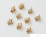 Copper Zirconium Meteors DIY Jewelry Set 2pcs