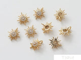 Copper Zirconium Meteors DIY Jewelry Set 2pcs