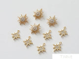 Copper Zirconium Meteors DIY Jewelry Set 2pcs