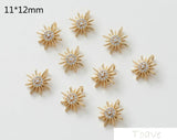 Copper Zirconium Meteors DIY Jewelry Set 2pcs