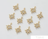 Copper Zirconium Meteors DIY Jewelry Set 2pcs
