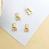 Gold-plated Calf Pendant Zodiac Ox Ornaments