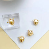 Gold-plated Calf Pendant Zodiac Ox Ornaments