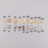 Gold-plated Zircon Necklace and Earring Set