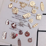 Gold-plated Zircon Necklace and Earring Set