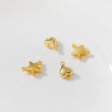 Copper Magnetic Clasps Heart Star Magnet Buckle 2pcs