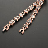 Copper Magnetic Crystal Bracelets Women Therapy Relief Arthritis Pain
