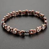 Copper Magnetic Crystal Bracelets Women Therapy Relief Arthritis Pain