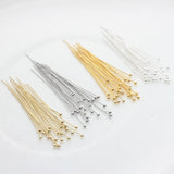 Copper Ball Head Pins 100pcs DIY Jewellery Making Component