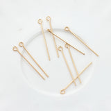 Copper Metal Needle Eye Pin Ball Head Pin 50pcs/lot DIY Jewellery Making