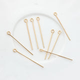 Copper Metal Needle Eye Pin Ball Head Pin 50pcs/lot DIY Jewellery Making