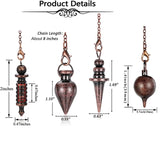 Copper Metal Pendulum for Dowsing Divination Energy Work