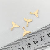 Copper Fish Tail Charms Pendants 10PCS