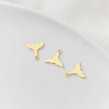 Copper Fish Tail Charms Pendants 10PCS