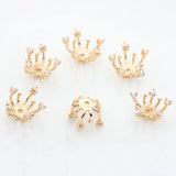 Copper Plated Flowers Beads Caps Findings Bulk End Spacer Charms Bead Cap