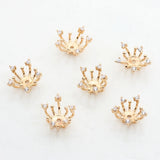 Copper Plated Flowers Beads Caps Findings Bulk End Spacer Charms Bead Cap