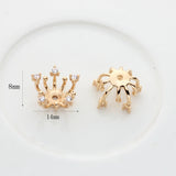Copper Plated Flowers Beads Caps Findings Bulk End Spacer Charms Bead Cap