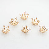 Copper Plated Flowers Beads Caps Findings Bulk End Spacer Charms Bead Cap