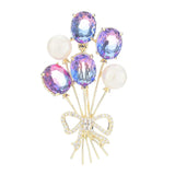 Copper Micro Inlaid Zircon Clothing Jewelry Accessories Brooch Buckle Pin