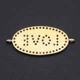 Copper Micro-inlaid Zircon LOVE Double Circle Connection Accessories