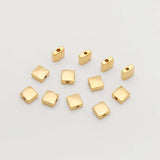 Copper Mini Square Beads for Bracelet&Necklace Making 10pcs/lot