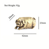 Copper Pig Miniature Brass Desktop Tea Pet Decor Home Decor Crafts