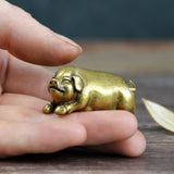 Copper Pig Miniature Brass Desktop Tea Pet Decor Home Decor Crafts