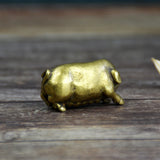 Copper Pig Miniature Brass Desktop Tea Pet Decor Home Decor Crafts