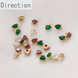 Copper Plated 1 Real Small Love Zircon Pendant