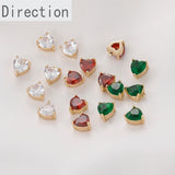 Copper Plated 1 Real Small Love Zircon Pendant