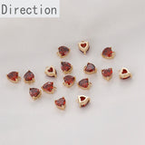 Copper Plated 1 Real Small Love Zircon Pendant
