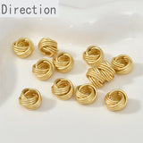 Copper Plated 14k Twist Circle Pendant Spacer Accessories Diy Jewelry