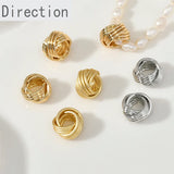 Copper Plated 14k Twist Circle Pendant Spacer Accessories Diy Jewelry