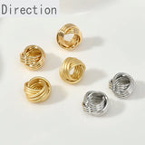 Copper Plated 14k Twist Circle Pendant Spacer Accessories Diy Jewelry