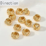 Copper Plated 14k Twist Circle Pendant Spacer Accessories Diy Jewelry
