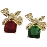 Copper Plated 14k Real Preservation Christmas Series Bow Pendant