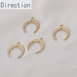 Copper Plated 14k Moon Pendant Jewelry Material
