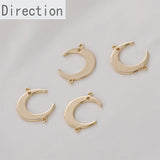 Copper Plated 14k Moon Pendant Jewelry Material