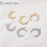 Copper Plated 14k Moon Pendant Jewelry Material