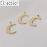 Copper Plated 14k Moon Pendant Jewelry Material