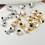 Copper Plated 18K Real Flower Pleated Flower Jewelry Accessories DIY Earrings
