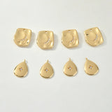Copper Plated Moon Zircon Pendant Earrings Necklace Material