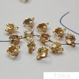 Copper Plated 18K Leaves Bracelets Necklaces
